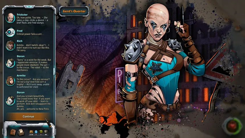 Скриншот 8 к игре Armita's Search: Story-Driven Tactical Deckbuilder