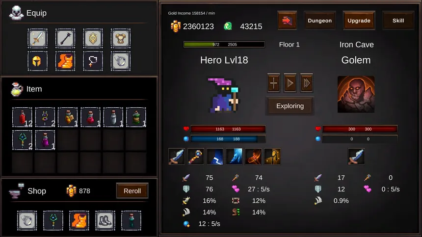Скриншот 5 к игре Magic Hero Incremental