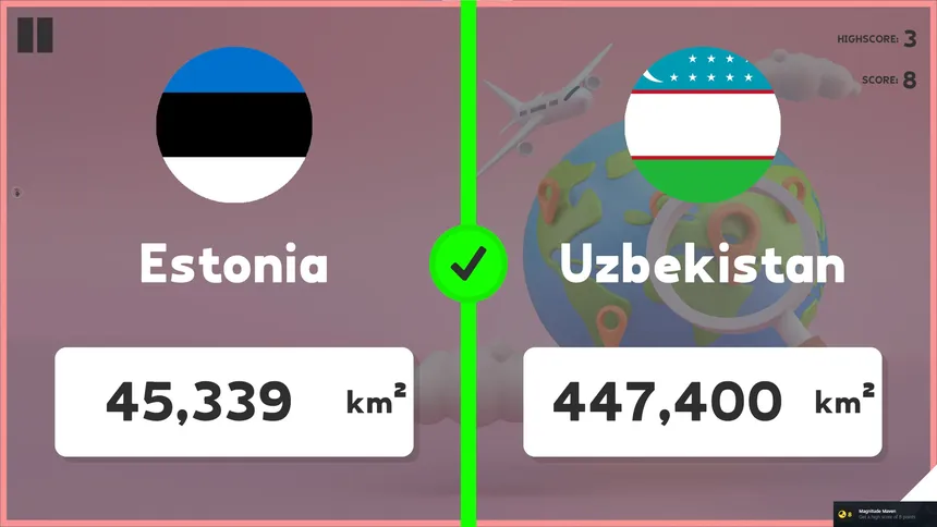 Скриншот 7 к игре Which Country Is Larger?
