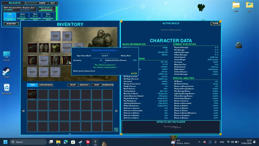 Скриншот 6 к игре MARINE.EXE - Desktop RPG