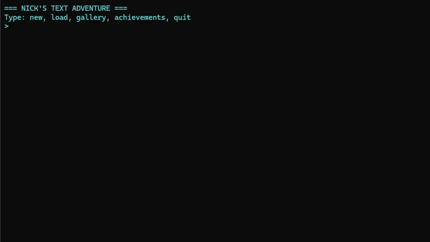 Скриншот 8 к игре Nick's Text Adventure