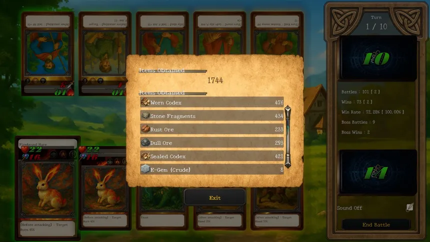Скриншот 6 к игре Card Idle: Rise of the Eight