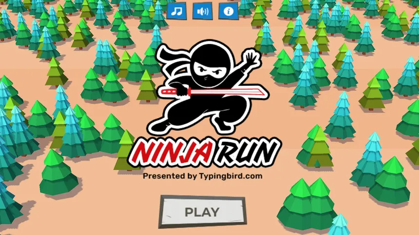 Скриншот 5 к игре Ninja Run 3D - Typing Game
