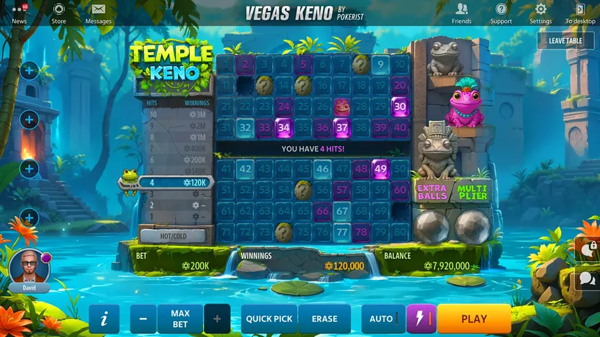 Скриншот 5 к игре Vegas Keno от Pokerist