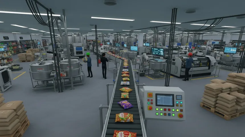 Скриншот 5 к игре Food Factory Coop: Build, Cook, Craft