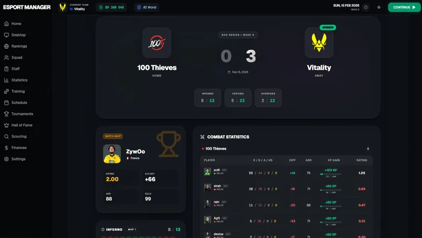 Скриншот 7 к игре Esports Manager: FPS