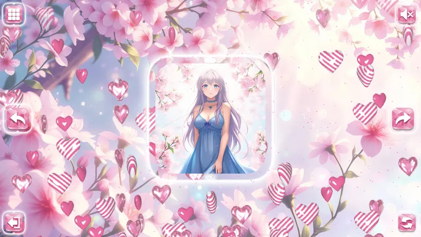 Скриншот 6 к игре Lovely Anime Puzzle: Spring