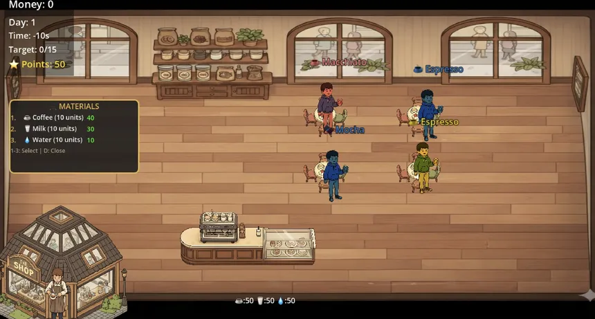 Скриншот 5 к игре Coffee Shop: Daily Shift