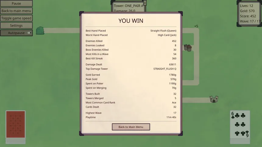 Скриншот 5 к игре Royal Flush Defense