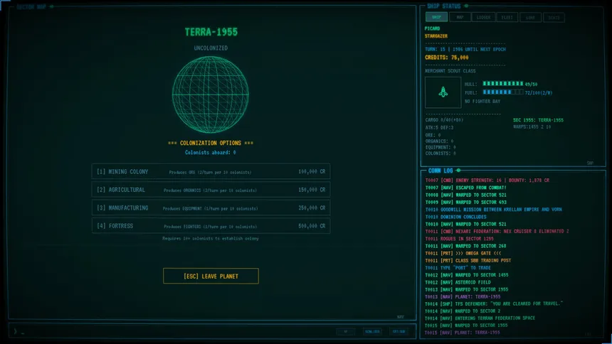 Скриншот 6 к игре Warp to Sector One