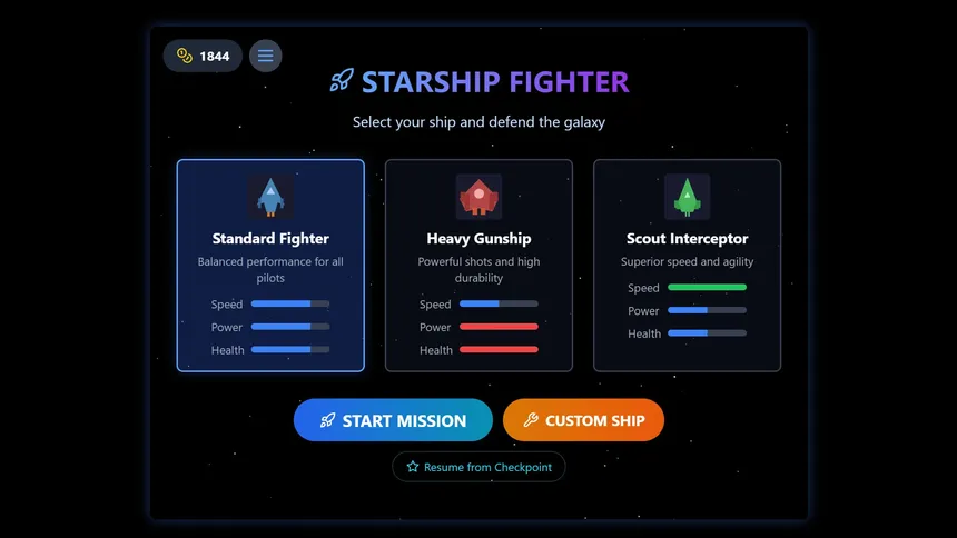 Скриншот 5 к игре StarshipFighter