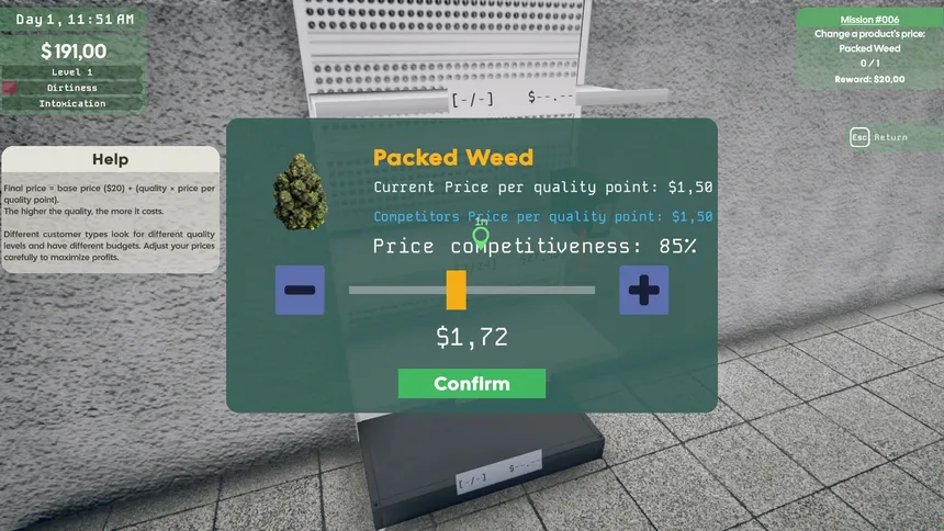 Скриншот 7 к игре Weed Supermarket Simulator: Prologue