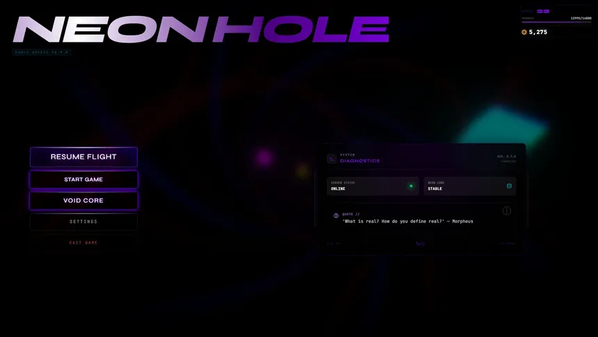 Скриншот 6 к игре Neon Hole