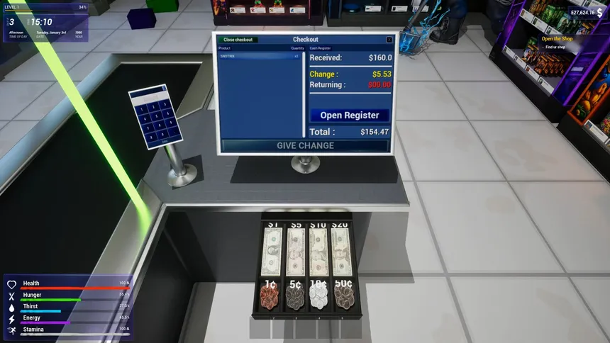 Скриншот 8 к игре OPEN FOR BUSINESS: Game & Movie Store Simulator