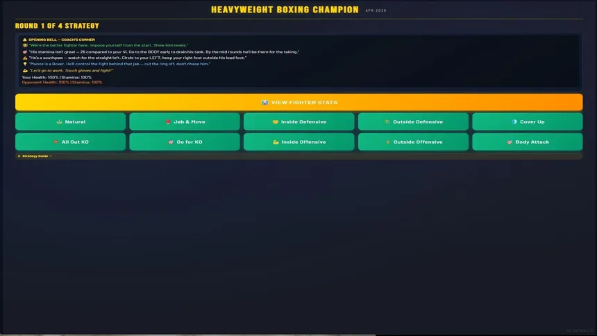 Скриншот 6 к игре Sim: Heavyweight Boxing Champion