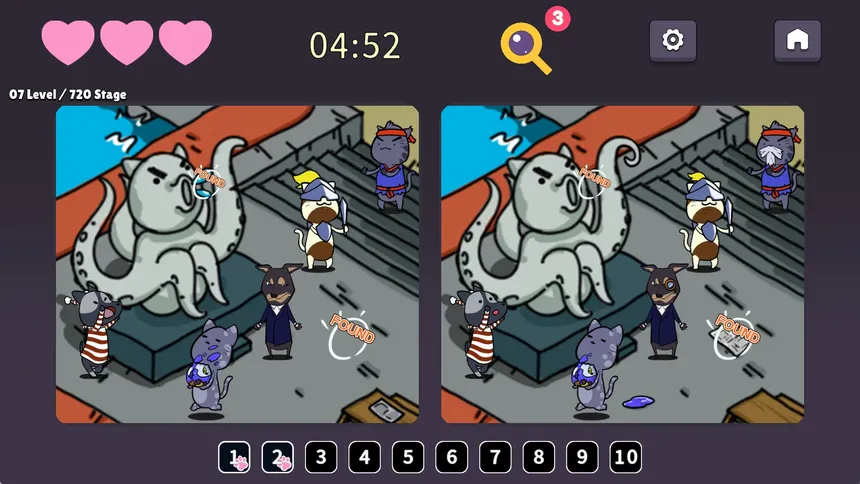 Скриншот 5 к игре Spot the Difference: Detective Neko