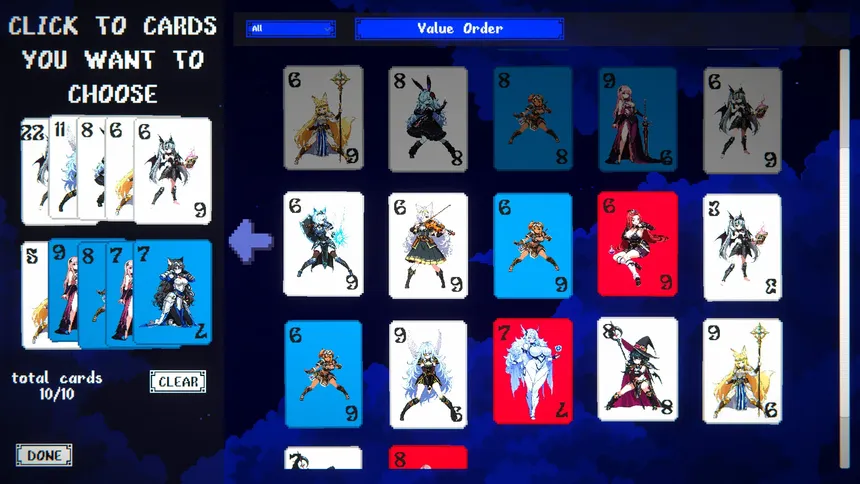 Скриншот 7 к игре Waifuro : Roguelike Waifubuilder