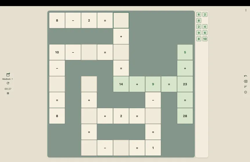 Скриншот 5 к игре Cross Math - Logic Number Puzzle