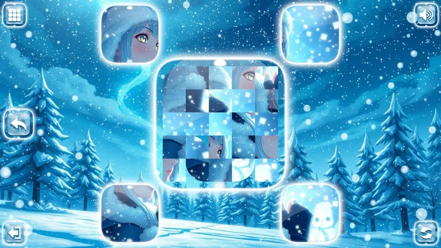 Скриншот 5 к игре Lovely Anime Puzzle: Winter