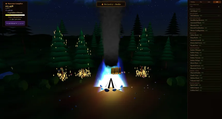 Скриншот 5 к игре The Throwing Pinecones Into A Campfire Game