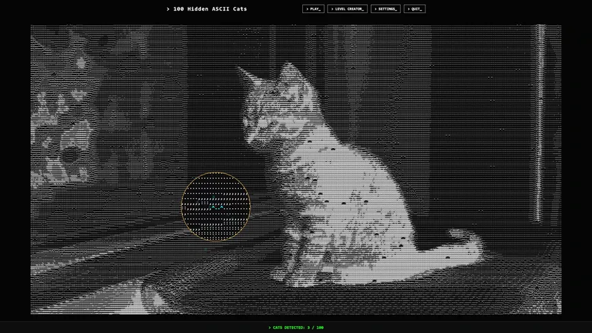 Скриншот 7 к игре 100 Hidden ASCII Cats