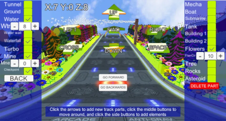 Скриншот 8 к игре VORTEX-G: Anti-Gravity Racing & Track Editor