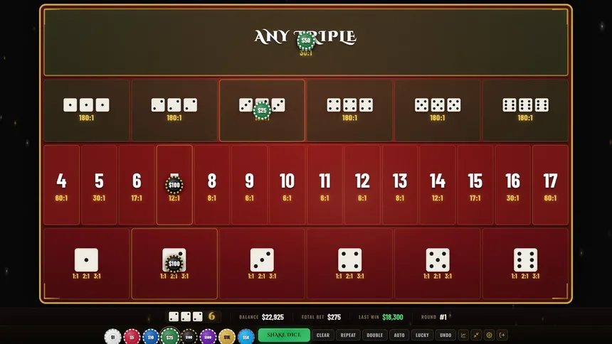 Скриншот 6 к игре Sic Bo Macau: The Ultimate Casino Dice Game