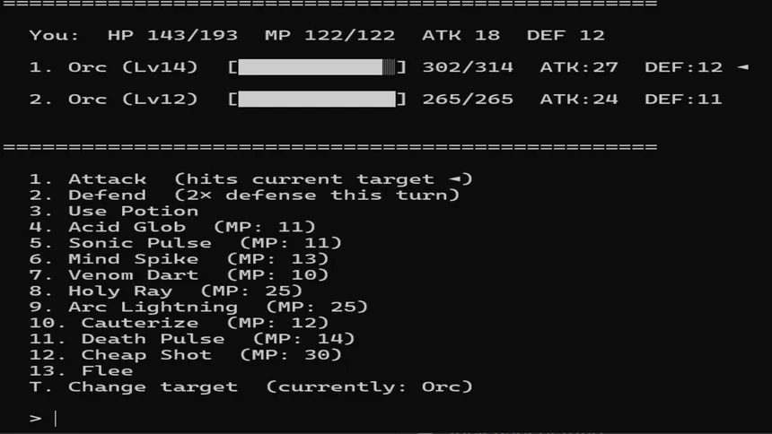Скриншот 5 к игре Greywind's Legacy - A Text Based, Skill Progression, RPG