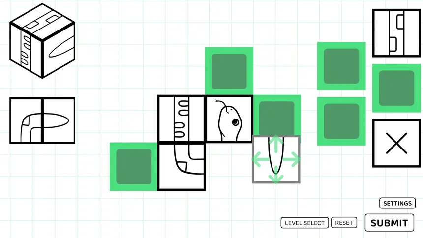 Скриншот 5 к игре A Puzzle game where you fold Dice