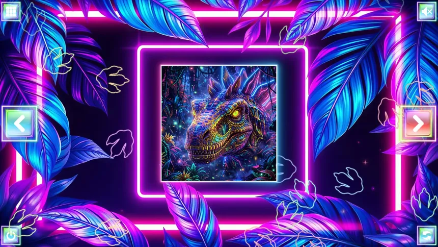 Скриншот 6 к игре Neon Fantasy: Dinosaurs