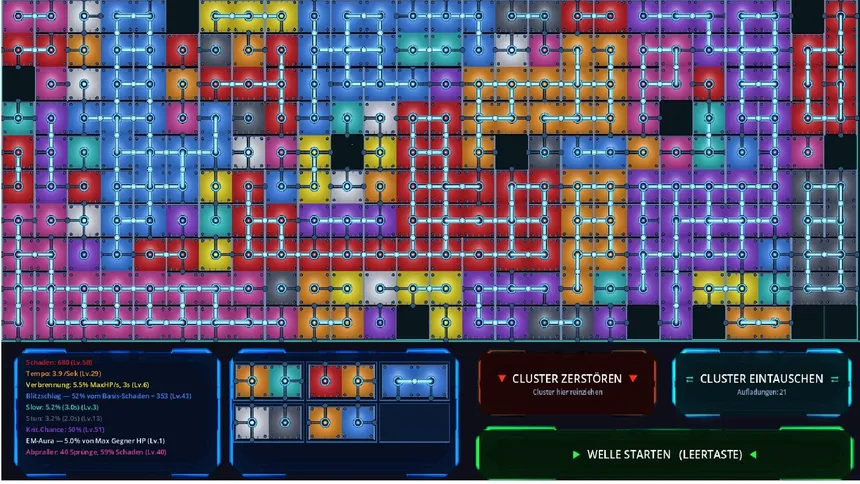 Скриншот 6 к игре Cluster - Roguelike Tower Defense
