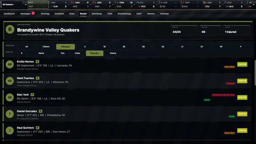 Скриншот 5 к игре Road to Omaha: College Baseball Dynasty