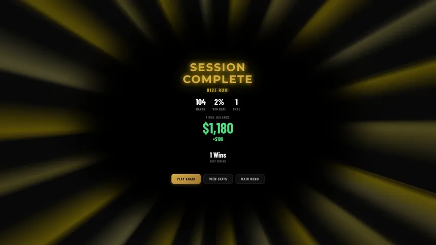 Скриншот 7 к игре Baccarat Strada: Ultimate Baccarat Punto Banco Simulator & Trainer