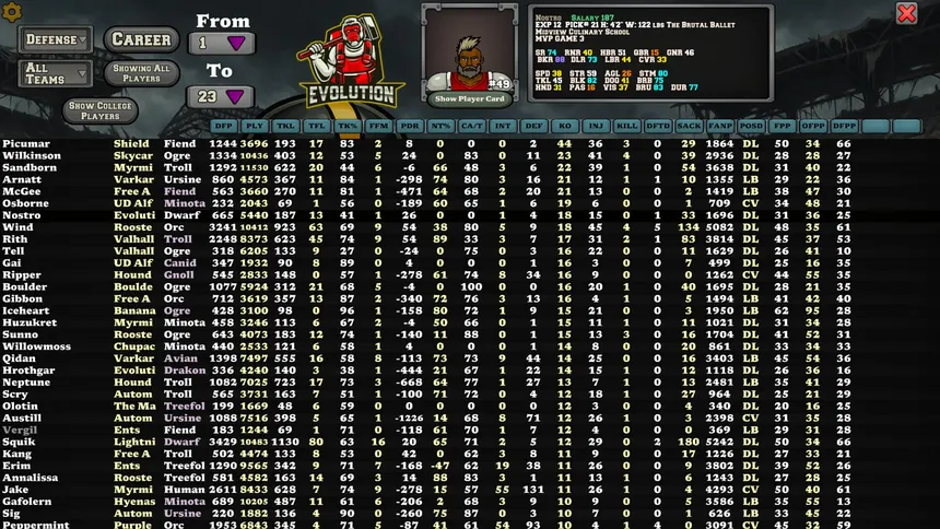 Скриншот 8 к игре Brutal Ball Manager 2