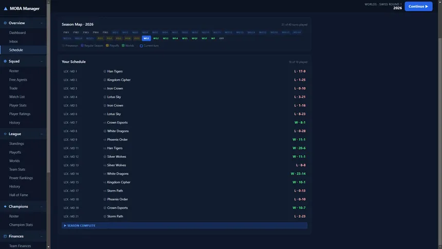 Скриншот 5 к игре MOBA Manager