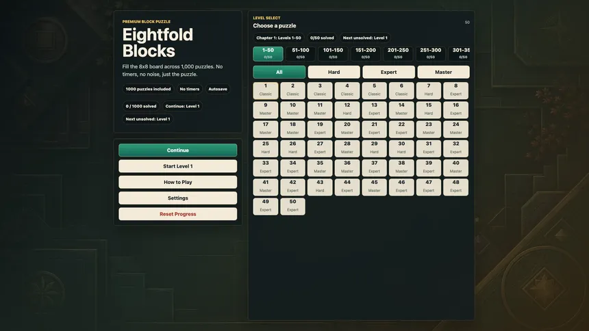 Скриншот 5 к игре Eightfold Blocks