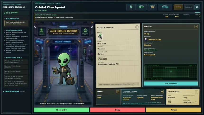 Скриншот 6 к игре Orbital Checkpoint