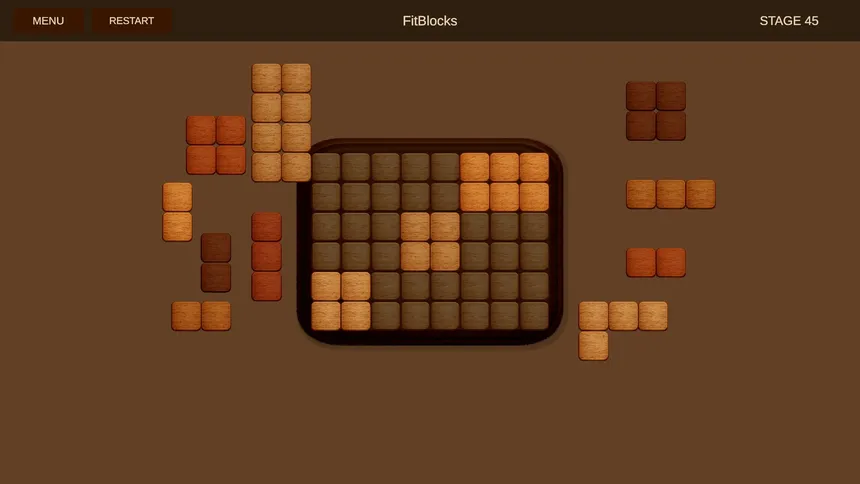 Скриншот 6 к игре FitBlocks～Wooden block puzzle～