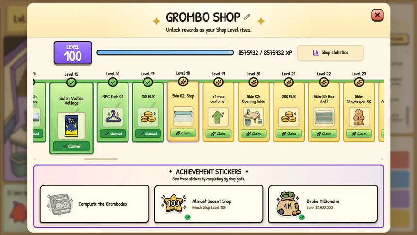 Скриншот 5 к игре Grombo Card Shop Tycoon