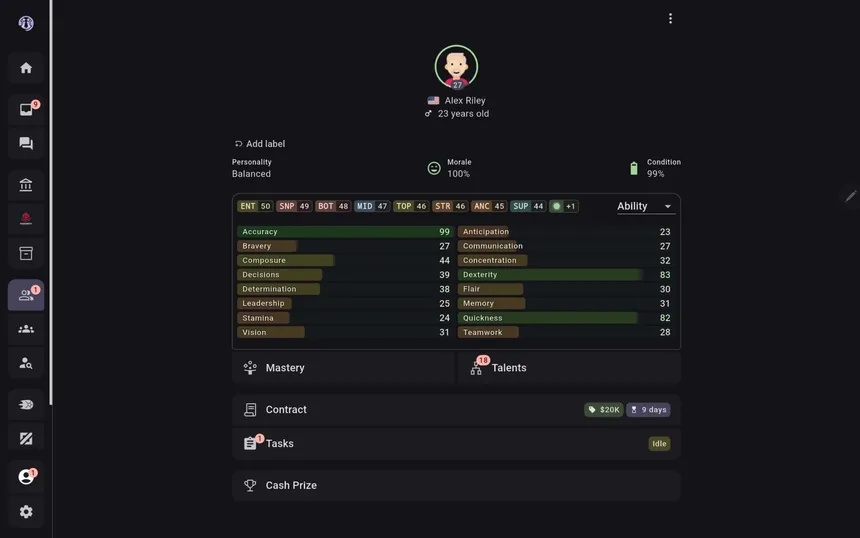 Скриншот 5 к игре ESMO: Esports Manager Online