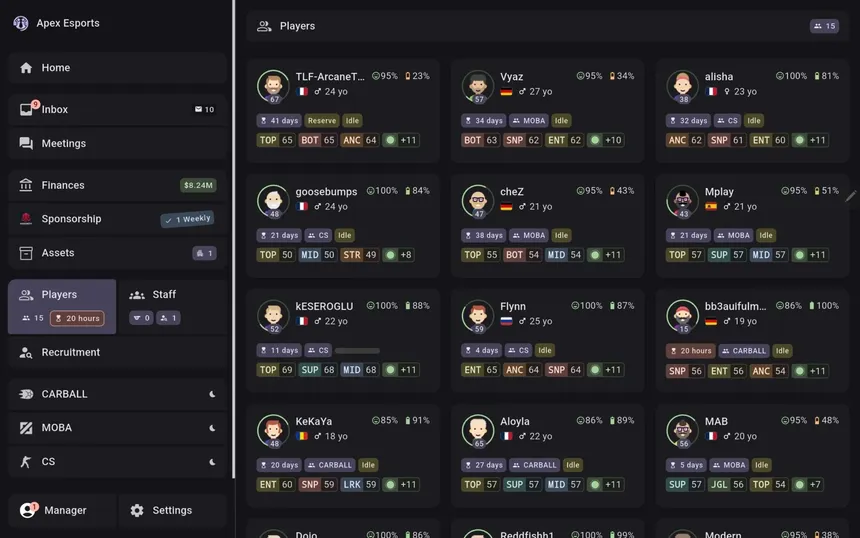 Скриншот 6 к игре ESMO: Esports Manager Online