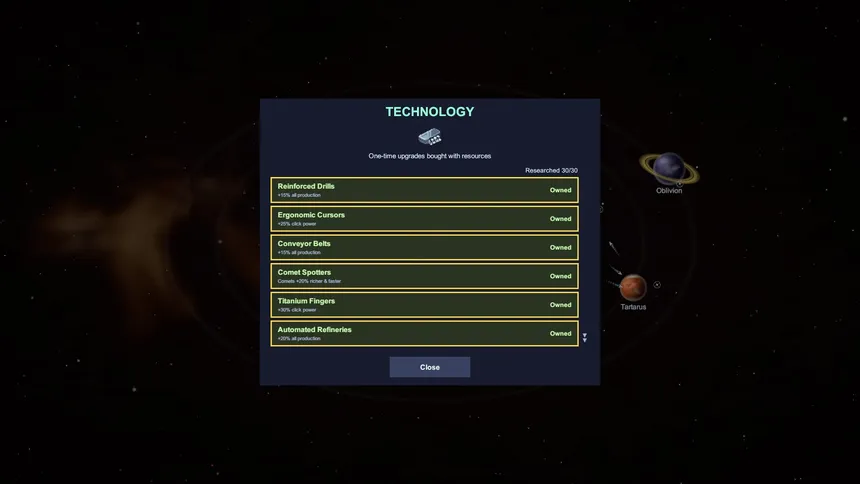 Скриншот 7 к игре Space Civilization Clicker