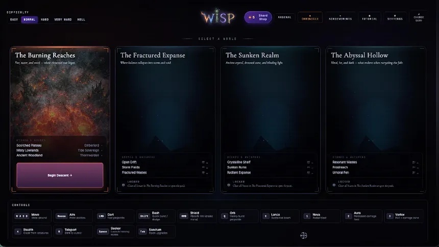 Скриншот 5 к игре Wisp: Elemental Conflict