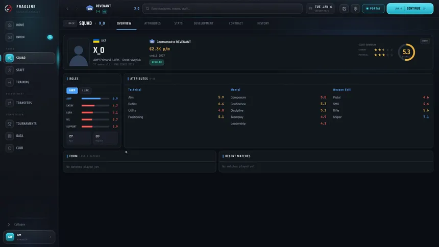 Скриншот 6 к игре FRAGLINE: Esports Manager