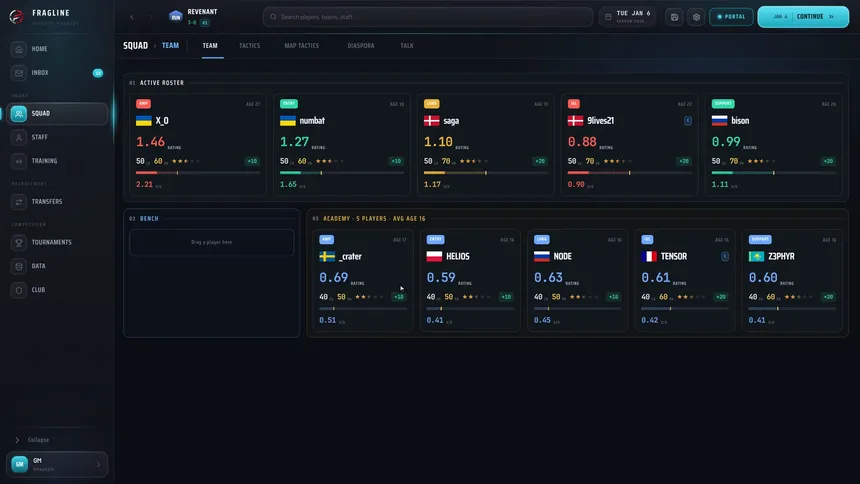 Скриншот 8 к игре FRAGLINE: Esports Manager