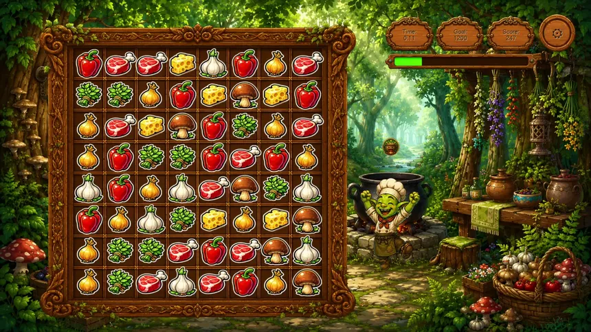 Скриншот 5 к игре Goblin and Recipes: Match-3 Adventure