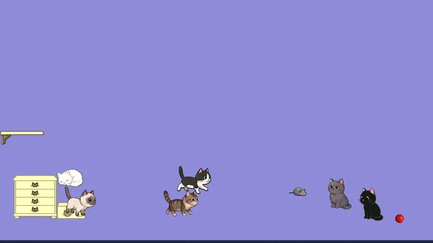 Скриншот 6 к игре Desktop Pet: Idle Cats Cozy Chaotic Companions for your screen