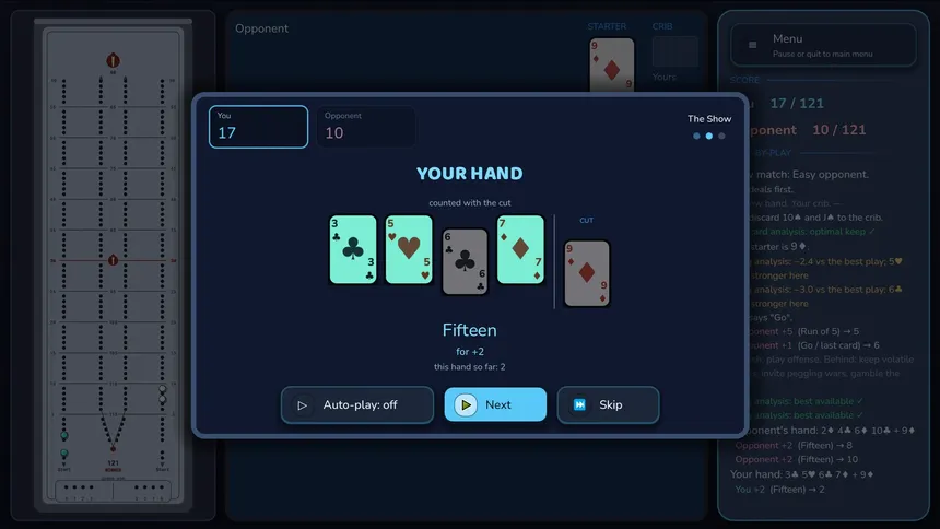 Скриншот 5 к игре Just Cribbage