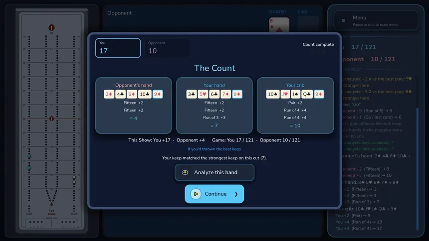 Скриншот 7 к игре Just Cribbage