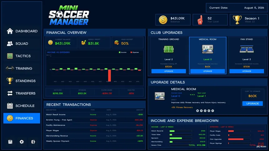 Скриншот 8 к игре Mini Soccer Manager